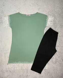تاپ شلوارک بیگ سایز برند سکسن کد93062