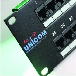 پچ پنل 16 پورت CAT5e مدل UC-PNL5e-16 - شبکه کاران | بانک تجهیزات شبکه و وایرلس