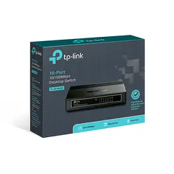 سوییچ 16 پورت مگابیتی و دسکتاپ مدل TP-Link TL-SF1016D - شبکه کاران | بانک تجهیزات شبکه و وایرلس
