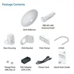 رادیو وایرلس PowerBeam M5-400 | رادیو وایرلس یوبیکیوتی مدل PowerBeam M5-400