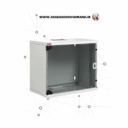رک شبکه و سرور (Mount Rack) 9 یونیت عمق 40 برند لنده