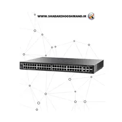 سوئیچ شبکه 52 پورت مدیریتی PoE برند Cisco مدل SG350-52P