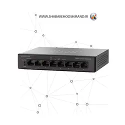 سوئیچ شبکه 8 پورت رومیزی برند Cisco مدل SG110D-08