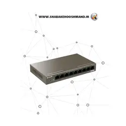 سوئیچ شبکه 9 پورت PoE برند Tenda مدل TEG1109P-8-102W