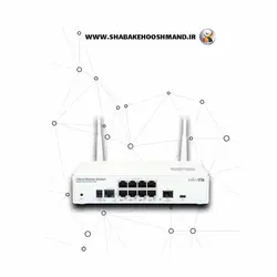 روتر-سوئیچ هوشمند برند MikroTik مدل CRS109-8G-1S-2HnD-IN