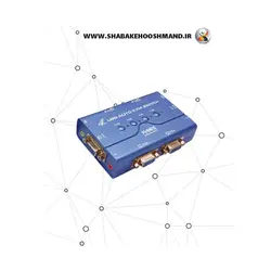 سوئیچ 4 پورت VGA KVM برند K-net Plus مدل KP-U624
