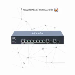 سوئیچ شبکه 10 پورت مدیریتی برند Cisco مدل SG350-10