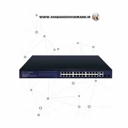 سوئیچ شبکه 24 پورت برند innovers مدل IN-10024GP-2C