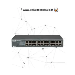 سوئیچ شبکه 24 پورت برند SMC مدل SMC-EZ1024DT