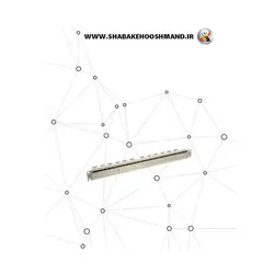 پچ پنل 24 پورت همراه با کیستون CAT6 نگزنس Nexans N521.661