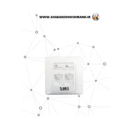 فیس پلیت دو پورت برند کی نت پلاس (K-net Plus) مدل KP-N1141