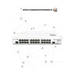 روتربرد مدیریتی برند MikroTik مدل CRS125-24G-1S-2HnD-IN