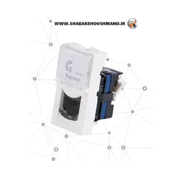 کیستون شبکه باریک CAT6 UTP برند Legrand مدل CAT. N° 0 765 61