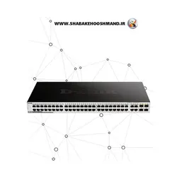 سوئیچ شبکه 52 پورت گیگابیتی برند D-Link مدل DGS-1052