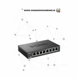 سوئیچ شبکه 8 پورت دسکتاپی برند D-LINK مدل DES-108