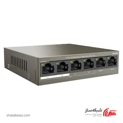 قیمت و خرید سوئیچ POE تندا Tenda TEF1106p با 4 پورت POE ظرفیت 63W - شبکه ساز
