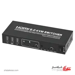 قیمت و خرید کی وی ام سوئیچ HDMI تی سی تی TCT Kvm ksw-21u با 2 پورت USB - شبکه ساز