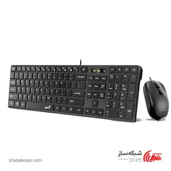 قیمت و خرید کیبورد و ماوس با سیم جنیوس Genius SLIMSTAR C126 - شبکه ساز