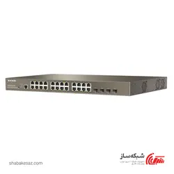 قیمت و خرید سوییچ آی پی کام IP-com G3224P گیگابیت مدیریتی 24 پورت POE با 4 پورت SFP و ظرفیت 370W - شبکه ساز