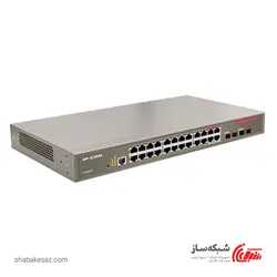قیمت و خرید سوییچ آی پی کام IP-com G3224P گیگابیت مدیریتی 24 پورت POE با 4 پورت SFP و ظرفیت 370W - شبکه ساز
