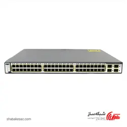 قیمت و خرید سوئیچ سیسکو Cisco SW3750-48ps-s رکمونت 48 پورت 10/100Mbps با POE - شبکه ساز