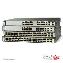 قیمت و خرید سوئیچ سیسکو Cisco SW3750-48ps-s رکمونت 48 پورت 10/100Mbps با POE - شبکه ساز