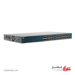 قیمت و خرید سوییچ سیسکو Cisco WS-C3560-24PS-S رکمونت 24 پورت 10/100Mbps با توان POE 370W - شبکه ساز