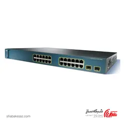 قیمت و خرید سوییچ سیسکو Cisco WS-C3560-24PS-S رکمونت 24 پورت 10/100Mbps با توان POE 370W - شبکه ساز