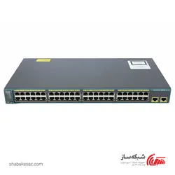 قیمت و خرید سوئیچ سیسکو Cisco WS-C2960-48TT-L رکمونت 48 پورت 10/100Mbps با 2 پورت 10/100/1000Mbps - شبکه ساز