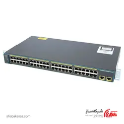 قیمت و خرید سوئیچ سیسکو Cisco WS-C2960-48TT-L رکمونت 48 پورت 10/100Mbps با 2 پورت 10/100/1000Mbps - شبکه ساز