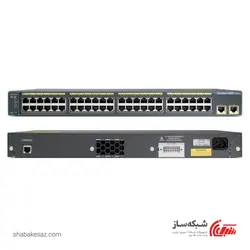 قیمت و خرید سوئیچ سیسکو Cisco WS-C2960-48TT-L رکمونت 48 پورت 10/100Mbps با 2 پورت 10/100/1000Mbps - شبکه ساز