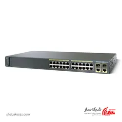 قیمت و خرید سوئیچ سیسکو Cisco WS-C2960-24TC-L رکمونت پورت 10/100Mbps با 2 پورت 10/100/1000Mbps و 2 پورت SFP - شبکه ساز
