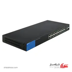 قیمت و خرید سوییچ لینکسیس Linksys LGS326p وب اسمارت رکمونت 24 پورت گیگابیت POE 192W با 2 پورت گیگابیت و 2 پورت SFP - شبکه ساز