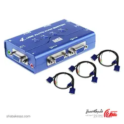 قیمت و خرید سوئیچ KVM کی نت پلاس K-net Plus KPU624 با 4 پورت USB - شبکه ساز