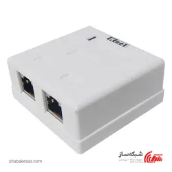 قیمت و خرید پریز روکار شبکه کی نت K-net K-N1108 دوپورت UTP CAT6 - شبکه ساز