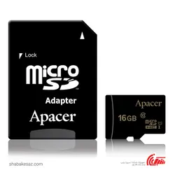قیمت خرید کارت حافظه اپیسر Apacer microSDXC UHS-I U1 class 10 ظرفیت 16 گیگابایت - شبکه ساز