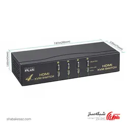 قیمت و خرید کی وی ام سوئیچ HDMI کی نت پلاس K-netPlus KP-SWKH404 با 4 پورت - شبکه ساز