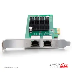 قیمت و خرید کارت شبکه گیگابیت دو پورت PCI-E اینتل intel 82576-2T - شبکه ساز