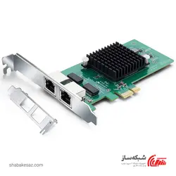 قیمت و خرید کارت شبکه گیگابیت دو پورت PCI-E اینتل intel 82576-2T - شبکه ساز