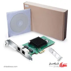 قیمت و خرید کارت شبکه گیگابیت دو پورت PCI-E اینتل intel 82576-2T - شبکه ساز