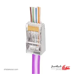 قیمت و خرید سوکت شبکه میان گذر رپیتون Rapiton RP-MP2-6FP پک 100 عددی Rj45 Cat6 FTP - شبکه ساز