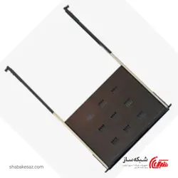 قیمت و خرید سینی متحرک رک کبیر صنعت عمق 80 یک یونیت 34.5CM - شبکه ساز