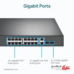 قیمت و خرید سوئیچ شبکه +PoE گیگابیت تی پی لینک Tp-Link TL-SG1218MP - شبکه ساز