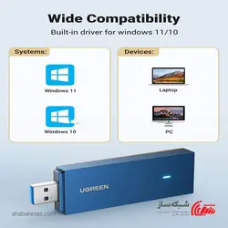 قیمت و خرید کارت شبکه وایرلس WI-FI 6 یوگرین Ugreen CM499 سرعت AX1800 - شبکه ساز