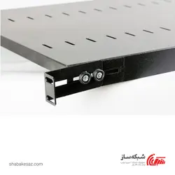 قیمت و خرید سینی ثابت رک کبیر صنعت عمق 80 یک یونیت 61CM - شبکه ساز