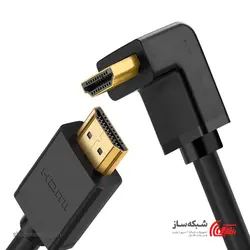 قیمت و خرید کابل HDMI سوکت 90 درجه یوگرین Ugreen HD103 ورژن V1.4 طول 1 متر - شبکه ساز