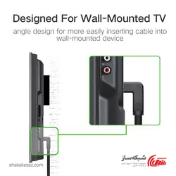 قیمت و خرید کابل HDMI سوکت 90 درجه یوگرین Ugreen HD103 ورژن V1.4 طول 1 متر - شبکه ساز