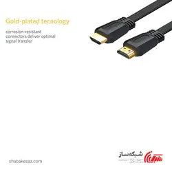 قیمت و خرید کابل HDMI 4K فلت یوگرین Ugreen ED015 ورژن V2.0 طول 5 متر - شبکه ساز