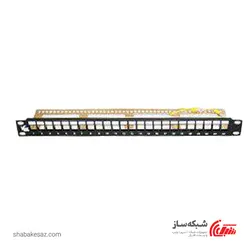 قیمت و خرید پچ پنل Unloaded شبکه کبیر صنعت 24 پورت ارت دار - شبکه ساز