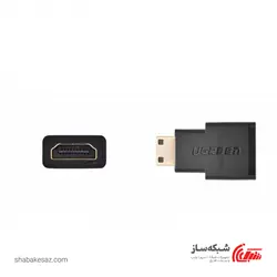 قیمت و خرید مبدل Mini HDMI به HDMI 4K یوگرین Ugreen 20101 ورژن 2.0 - شبکه ساز